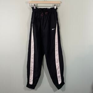 Reebok Women's Black Nylon Lightweight Windbreaker Pants Size XS